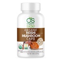 OS Organic Side | Reishi Mushroom Capsules | 60 Vegan Adaptogen Capsules for Immune Support & Stress Relief | USDA Certified, Non-GMO, Natural Wellness Supplement