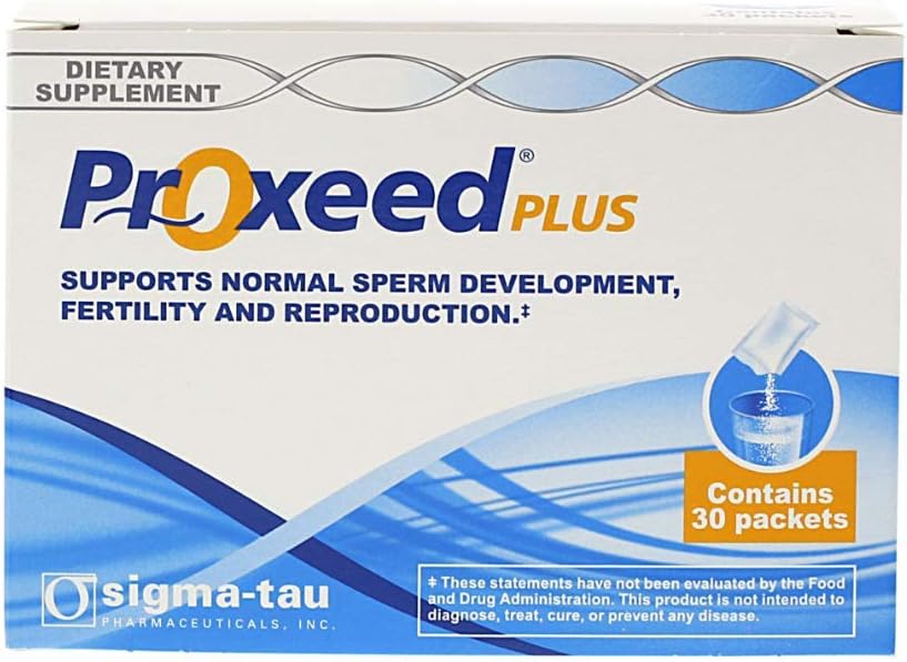 Proxeed Plus Male Fertilitet Supplement, Male Enhancing Supplement, Fertilitet Support, 270 Servere, 9 bokse