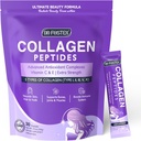 DRFOSTER Collagen- Peptides- Powder- Packets - Multi type I II III V X Collagen til kvinder med antioxidant blend + C-vitamin & E til hud, hår, negle & fælles, non-GMO, 30 Stick Packs