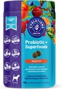 NaturVet Evolutions Probiotiske & Superfoods 90ct bløde tygge til hunde - Prebiotic & Probiotic Blend, fordøjelsesenzymer, bone Broth, Omega - Nærmer naturlige Gut Bacteria og intestinal mikroflora
