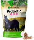 Sølv Lining urter Horse Probiotika fordøjelsestilskud - fordøjelsesmiddel Enzyme & Gut sundhed Probiotisk supplement til heste - Indeholder 13,2 Millioner CFU 'er Probiotiske Strops - 1,25 lb 60- Day Supply