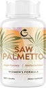 Saw Palmetto til kvinder hårtab - DHT Blocker med 5-in-1 Blend til hårvækst, hud & negle, urinveje Wellness - Ekstra styrke Saw Palmetto supplement - 90 kapsler