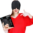 Migræne Hovedpine Relief Cap, 360 Full Head Hot and Cold Therapy Hat med Cool Gel, Ice Head Wrap og Cold Pack Mask, Eye Cap for Tension og Stress Relief