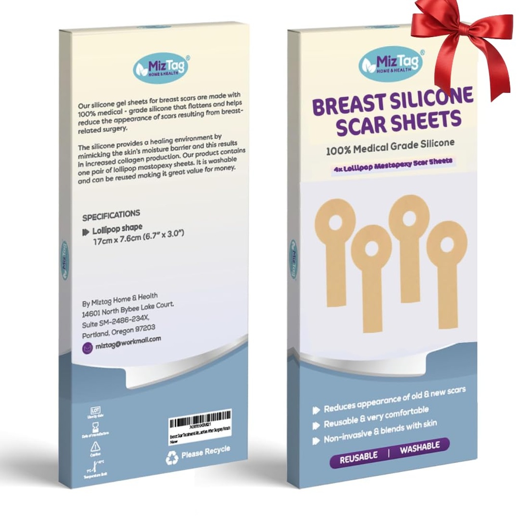 Breast Augmentation Inddrivelse Forsyninger - Silicone ark til healing - Komfortabel under post- Op Bra (4 stk)