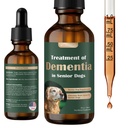 Senior Dog Kosttilskud til Hjerne Sundhed & Nervesystemet Støtte, Mushroom supplement til Hunde, Demens Supplement til Opkaldelse & Afslapning, Adresser At miste, Social Tilbagetrækning - 59 ML