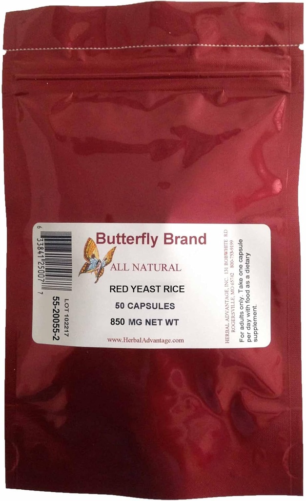 Rød gær ris 50 kapsler 850MG