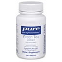 Pure indkapsninger Green Tea Extract (dekaferet); Hypoallergen antioxidant støtte til alle celler i kroppen *; 120 kapsler