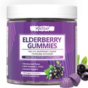 Elderberry Gummies immunforsvar supplement: Elderberry C-vitamin og zink give antioxidant støtte Gluten Free 130 Gummies