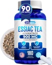 Vi kan lide Vitaminer Essiac Tea Capsules - 180 Grev immunforsvar supplement med Burdock, Får Sorrel, Slippery Elm & Tyrkiet Rabarber - Ægte Essiac Tea 900mg daglig dosis