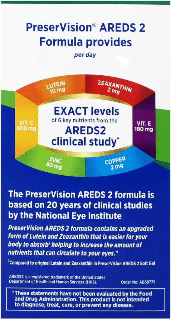 Konservering AREDS 2 Eye Vitamin & Mineral Supplement 210 Softgels