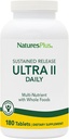 NaturesPlus Ultra II Daglig - 180 tabletter, pakke af 2 - Multivitamin med hele fødevarer til Overall Well- Being - Understøtter energi & immunsundhed - Vedvarende udgivelse - 360 Servere