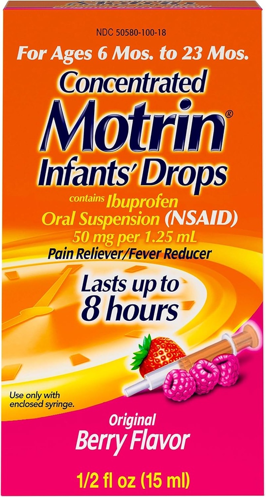 Koncentreret Motrin Aspirin, 0,5 Fluid Ounce