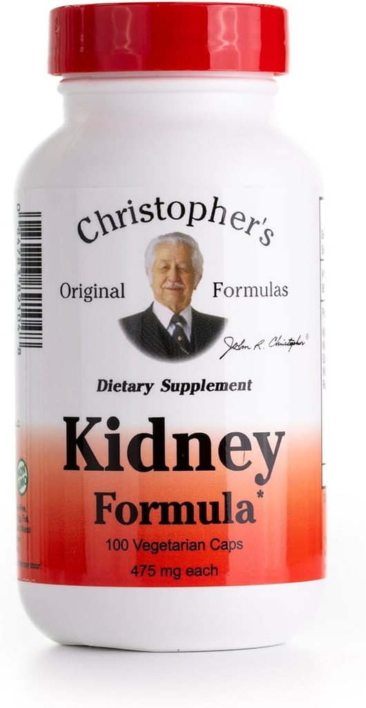 Christopher 's Original Formulas Nyre Formel - Nyre Rengøring Detox & Reparation Formel - Urtebind for Nyre Støtte