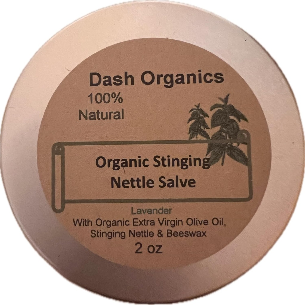Organisk Stinging Nitle Salve 2 oz Mezzogiorno 124; Lavendel Scented Mezzogiorno 124; Anti- Inflammatorisk fælles smertelindring med Croming Aromaterapi