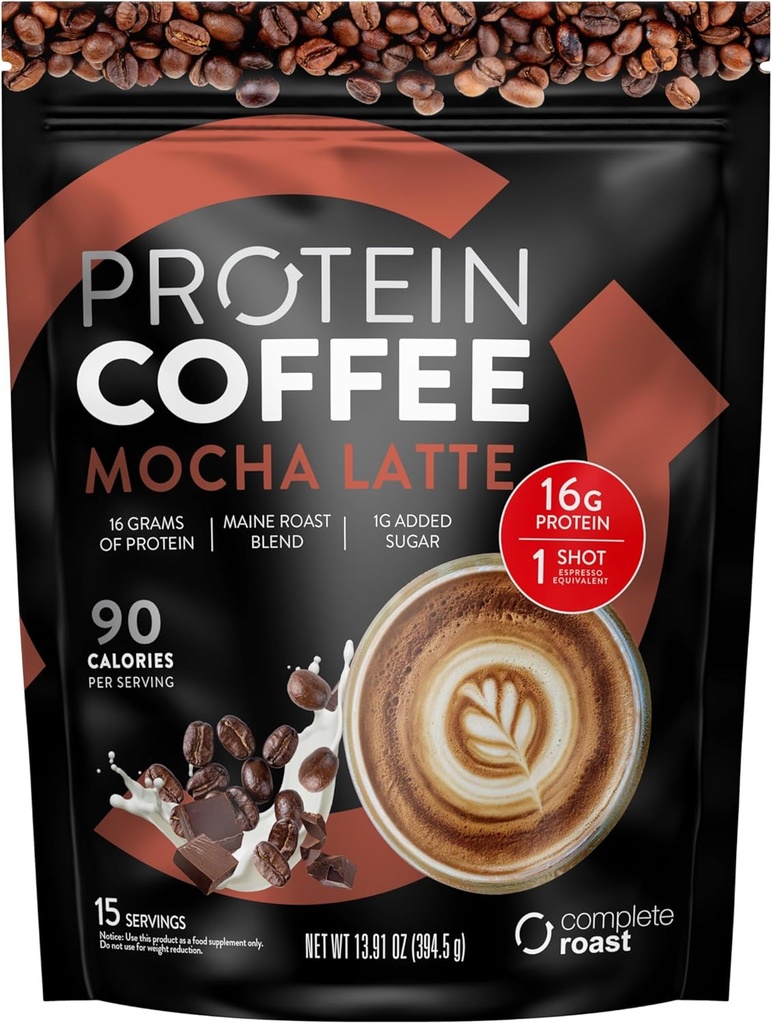 Komplet Roast- Mocha Latte- Gourmet Protein Coffee - Maine Roast Blend