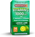 Stick Packs 16 Nutrients & 7 B- Vitaminer, Hjælp Support Immunsystem, kraftfulde antioxidanter, Indeholder elektrolyter, Grøn, Lemon- Lime Flavor, 14 Greve