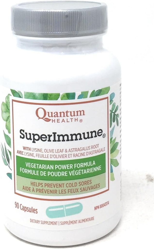 Quantum Health Super immun + Power Formel Kosttilskud, 90 Vegetariske Kapsler