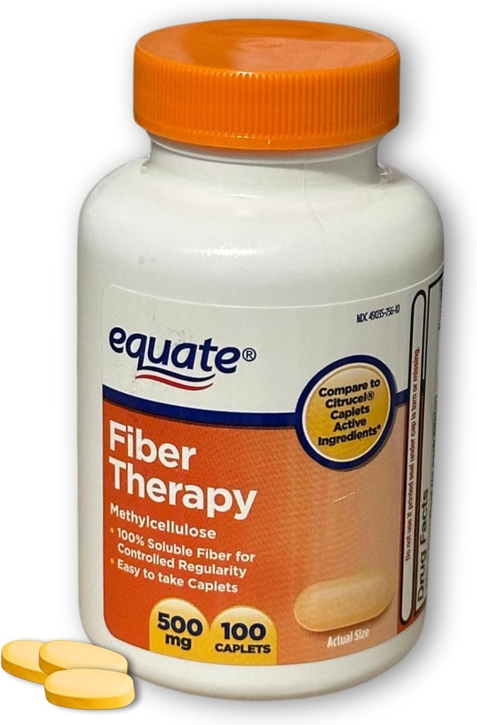 Fiberterapi Methylcellulose 500mg, 100ct (pakning med 1 stk.)