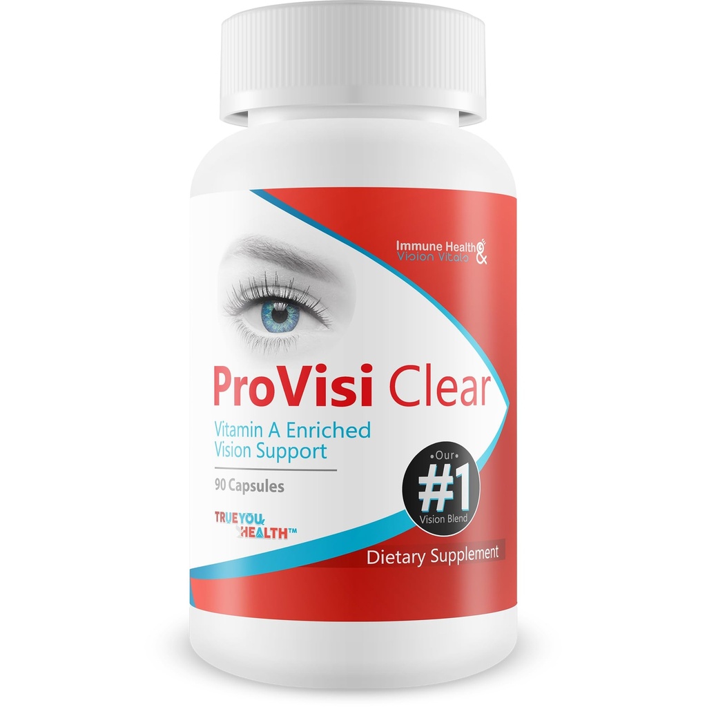 Pro VisiClear for Eyes - Vitamin A Beriget Vision Support - Vitamin baseret støtte til støtte Vision naturligt - Natural Antioxidant Pro Visi Clear Pill Forbedret med Premium Ingredienser