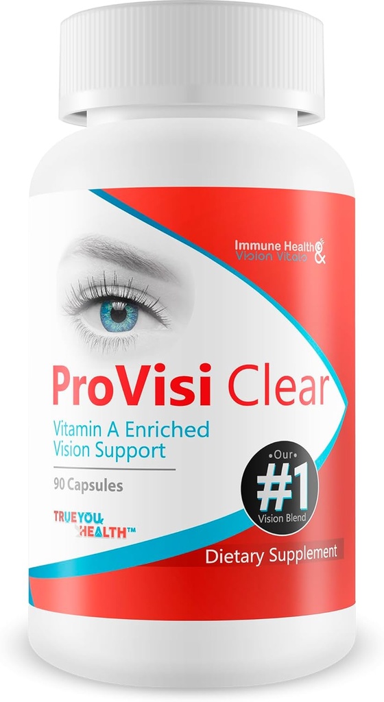 Pro VisiClear for Eyes - Vitamin A Beriget Vision Support - Vitamin baseret støtte til støtte Vision naturligt - Natural Antioxidant Pro Visi Clear Pill Forbedret med Premium Ingredienser