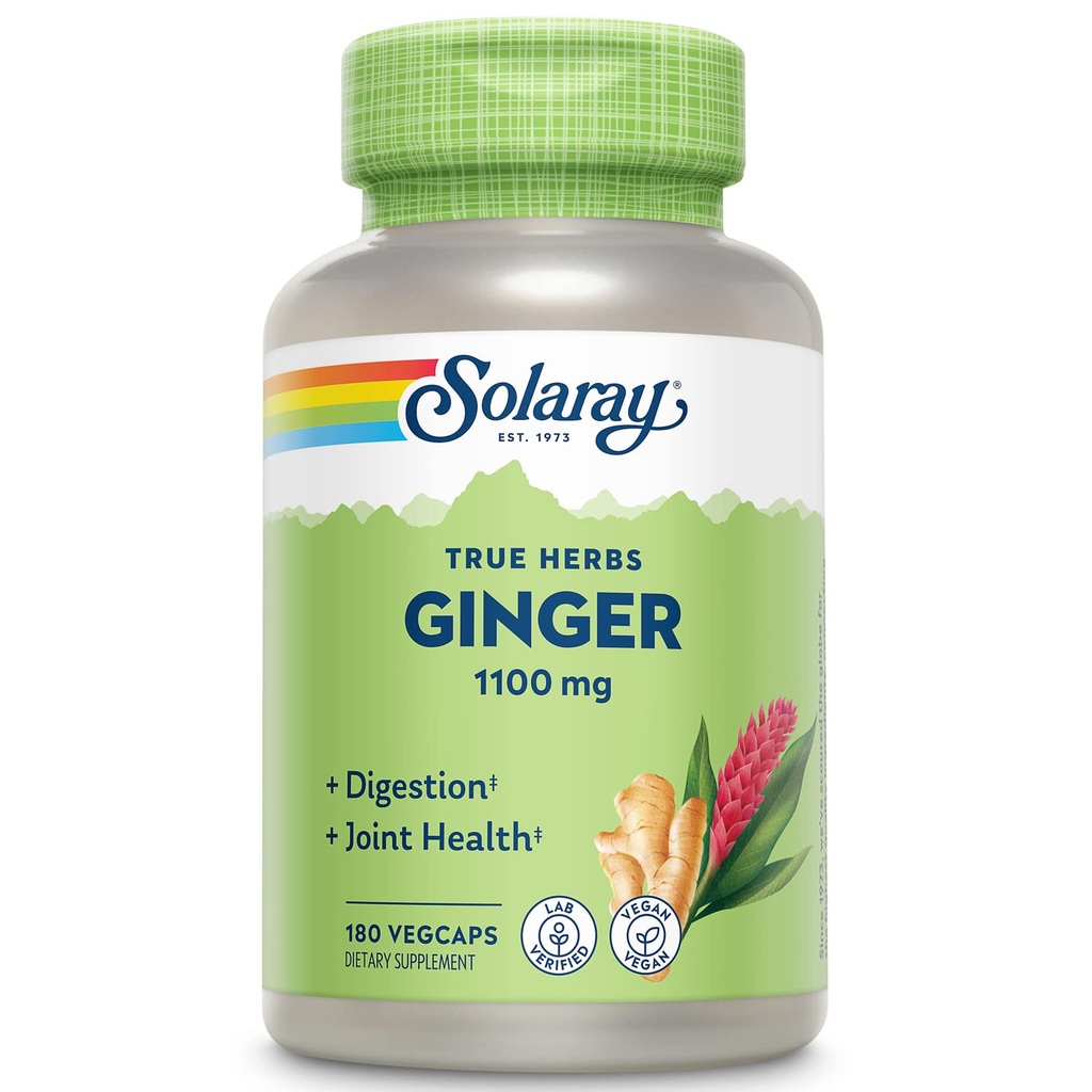 SOLARAY Ingefær Root 1100mg