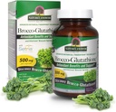 Naturens svar Brocco Glutathione, 60 Greve Vegetariske Kapsler - Lavet med Økologisk Broccoli Sprutter