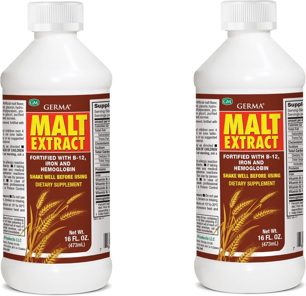 Extracto de Malta 16oz Malt Extract befæstet med B- 12 og Iron 2pk