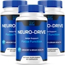 (3 Pack) Neuro Drive kapsler, Neuro Drive Advanced Formel, Neuro Drive Brain, Neuro Drive Alle naturlige anmeldelser, 180 kapsler til 3 måneder