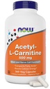 NU Fødevarer nu Acetyl L Carnitin 500mg, 360 Veg kapsler - Non-GMO ACL 500 mg Caps