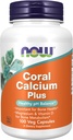 Nu fødevarer Coral Calcium plus Magnesium, 100 veggie caps (pakke med 2)