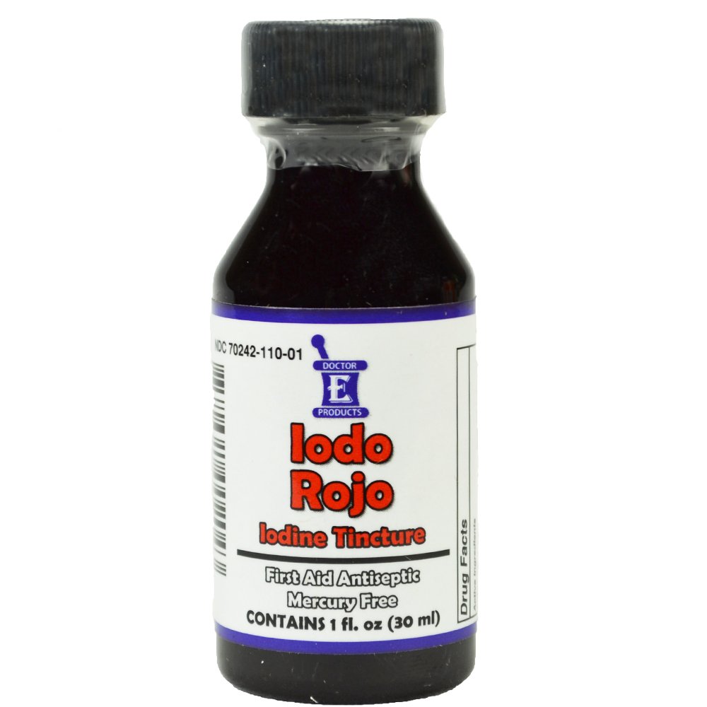 Jod Tinktur Rød førstehjælp Antiseptisk Iodo Rojo 1 Oz