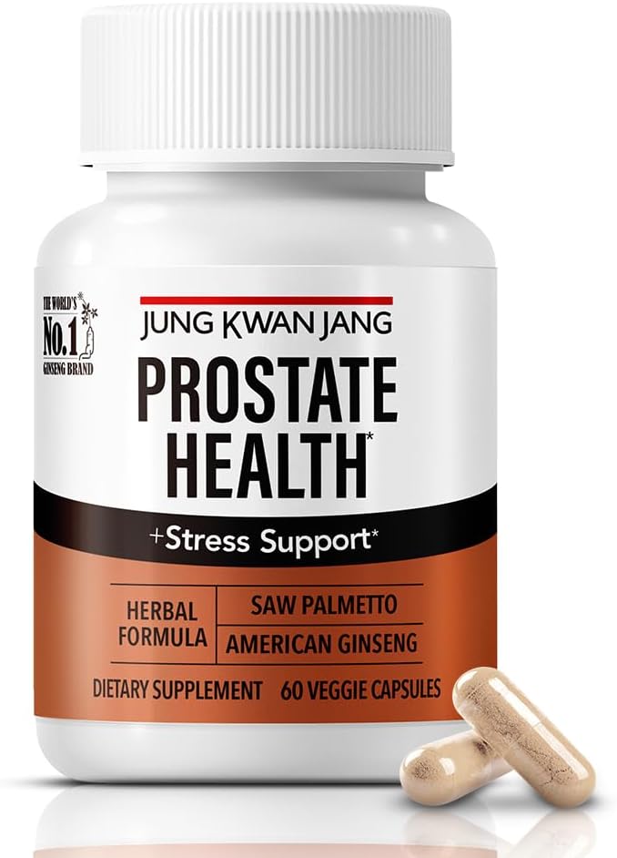 JUNG KWAN JANG Prostata sundhed med Saw Palmetto og amerikansk Ginseng til Prostate, Stamina, hårtab støtte, dht Blocker, All- Natural Supplement til mænd og kvinder