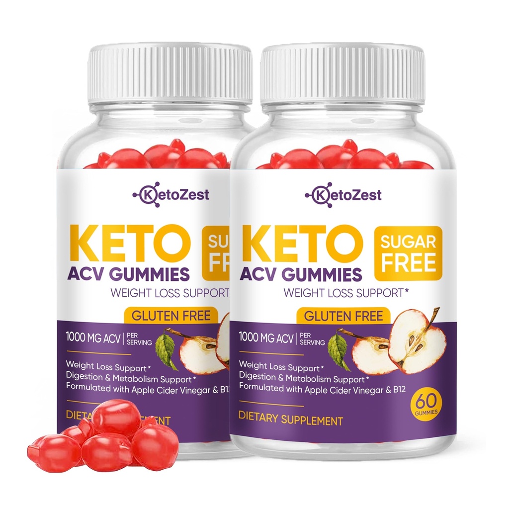 Keto Acv Gummies for Advanced Weight Loss & Belly Fat Burn - Pro Active Super Apple Cider Vincious Gummies - Rapid Fat Burner Diet Supplement for Mænd - Sugar Free & Gluten Free (1000MG)