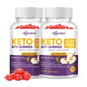 Keto Acv Gummies for Advanced Weight Loss & Belly Fat Burn - Pro Active Super Apple Cider Vincious Gummies - Rapid Fat Burner Diet Supplement for Mænd - Sugar Free & Gluten Free (1000MG)