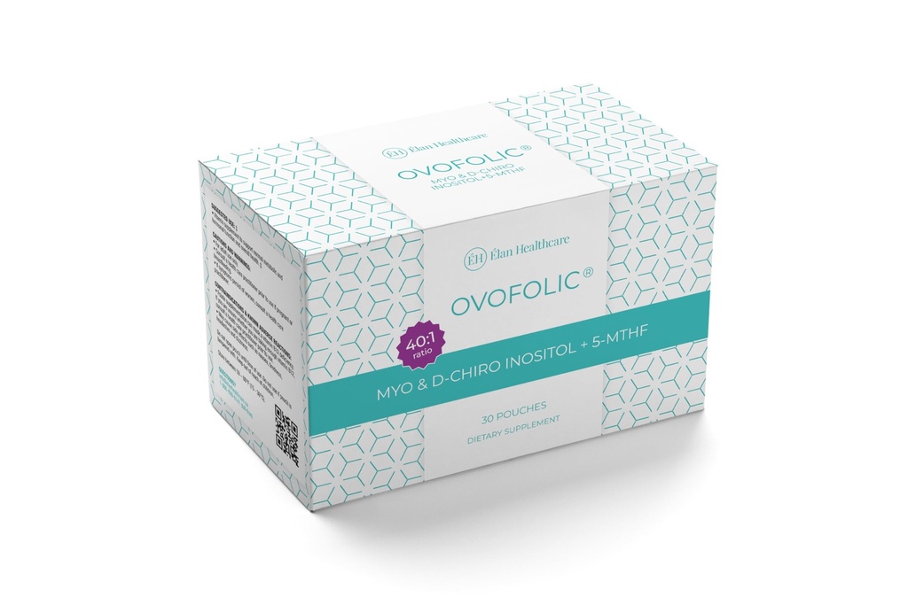 Ovofolsk Inositol Supplement - Myo- Inositol og D- Chiro Inositol Plus Aktiv Folate- Ideel 40: 1 Ratio - 30 breve