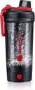 VOLTRX Shaker Flaske, Gallium USB C Genopladelig Elektrisk Protein Shake mixer, Shaker Cups til Protein Shakes og Meal Erstatning Shakes, BPA Free, Lavet med Tritan, 24oz, Rød