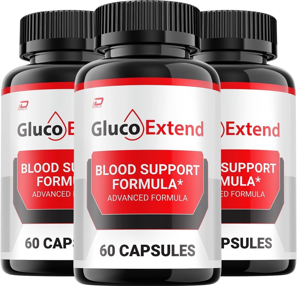 GlucoExtend kapsler - GlucoExtend Advanced Supplement, Alle naturlige formel til at opretholde sunde niveauer, maksimal styrke formel, Gluco Extend piller anmeldelser (3 pakke - 180 kapsler)