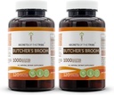 Secrets of the Tribe Butcher's Broom 120 Capsules(2 pcs.), 1000 mg, Butcher's Broom (Ruscus aculeatus) Dried Root (2x120 Capsules)