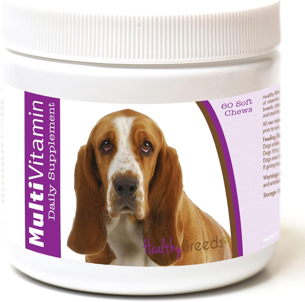 Sunde racer Basset Hound Multi- Vitamin Soft Chews 60 Greve
