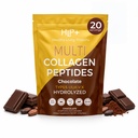 Healthy Living Proteins - Hydrolyzed Multi Collagen Peptides Powder Types I, II, III, V & X - Grass Fed Bovine, Wild Caught Marine, Free Range Chicken - Gluten Free (Chocolate, 8 oz)
