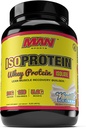 MAN Sports ISO- Protein 100% Pure Whey Protein Isolate Powder, Vanilla Ice Cream, 2 pund