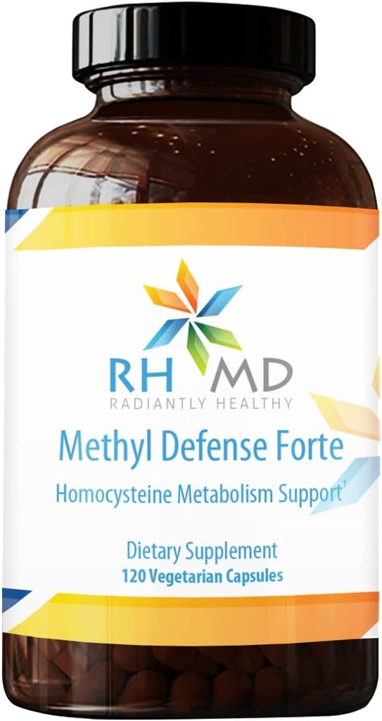RHMD methylforsvar Forte Homocystein Metabolisme Support Kosttilskud (120 Vegetariske kapsler)