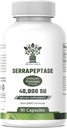 Serrapeptase Supplement 40.000 SPU - All- Natural Proteolytic Enzyme for Sinus, Luftveje, og fælles sundhed - Non-GMO, Gluten- fri, og Vegan- venlige kapsler - 90 Kapsler