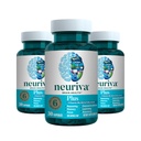 NEURIVA Plus Brain Supplement for hukommelse, fokus og koncentration + kognitiv funktion med klinisk testet Nootropics Phosphatidylserin og Neurofaktor, VIT B6 & B12, 30 Count Capsules (3 Pack)