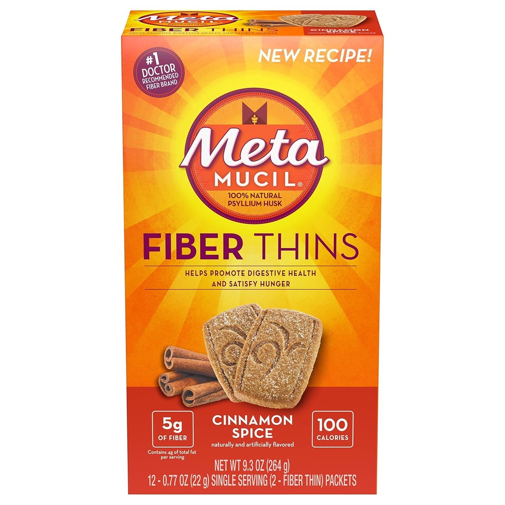 Metamucil Fiber Thins Kanel Spice - 12ct