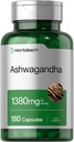 Horbäach Ashwagandha Supplement: 124; 180 Kapsler: 124; for kvinder og mænd: 124; Herbal Root Extract: 124; Non- GMO, Gluten Free