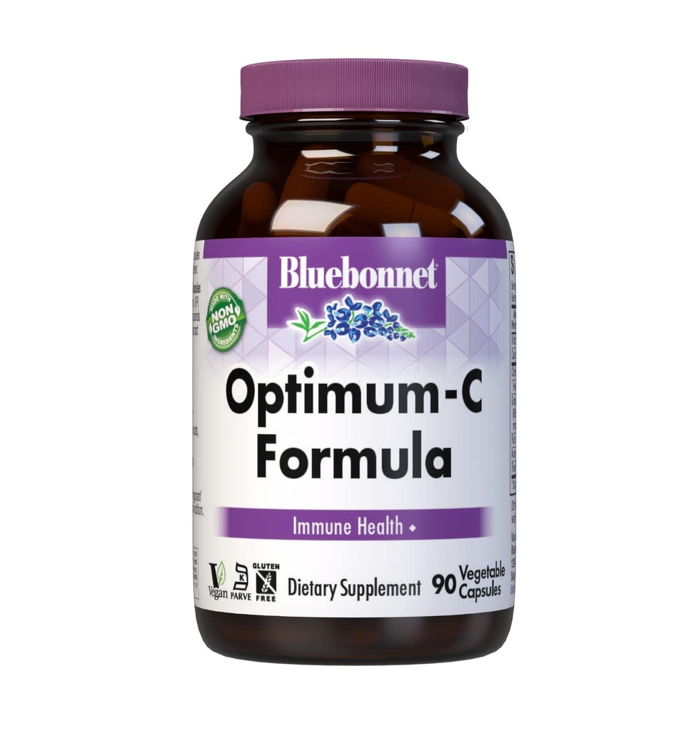 BlueBonnet Optimum C Formel Vegetabilske kapsler, 90 Tæl