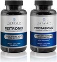 VITASEI Testronix Booster til mænd (60 kapsler) + Prostabionic Prostata Kosttilskud til mænd (60 kapsler)