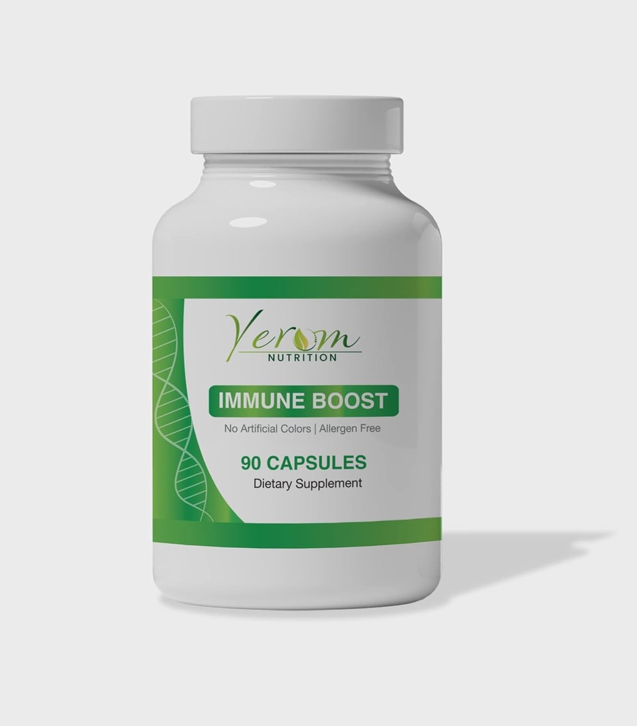 Immunboost- Advanced Formel med vitaminer, mineraler og urteudtræk - Understøtter en sund livsstil - 90 kapsler