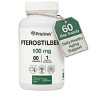 PRISTINE 'S Pterostilbene 100mg Antiældningstilskud Kapsler - 60 dages forsyning - Lungesundhed & Mental Clarity Antioxidant - Høj biotilgængelighed Vegan Non GMO